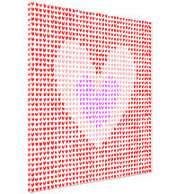 many hearts(red,pink,purple) ギャラリー張りキャンバス