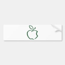 manzana pegatina de parachoque