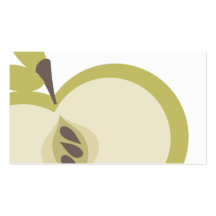 manzana verde que cocina negocio culinario de la f plantilla de tarjeta de visita