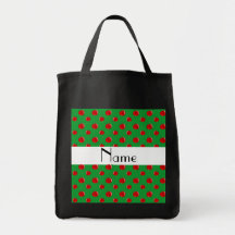 Manzanas conocidas personalizadas bolsa lienzo