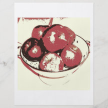 Manzanas del arte pop tarjeton