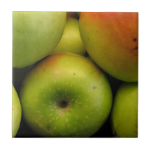 manzanas del granny smith azulejo