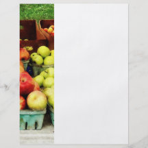 Manzanas en el mercado del granjero flyer personalizado