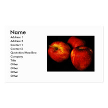 Manzanas Plantilla De Tarjeta De Negocio