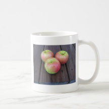 manzanas tazas de café