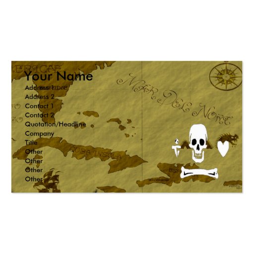 Mapa #14 del capo de Stede Tarjetas De Negocios