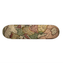 Mapa 1721 de Europa Patineta Personalizada