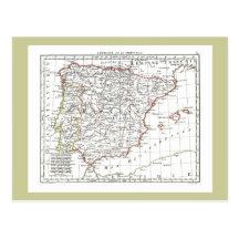 Mapa 1806 - L'Espagne y le Portugal Tarjetas Postales