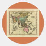Mapa 1825 de Asia de Henry Tanner Etiquetas