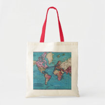 Mapa 1919 del vintage bolsas
