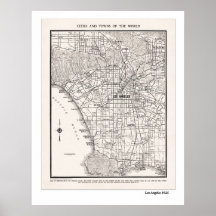 Mapa 1925 del LA Impresiones