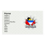 Mapa 2,0 de la bandera de Antigua Tarjeta De Visita