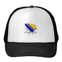 Mapa 2,0 de la bandera de Bosnia y Hercegovina Gorra