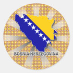 Mapa 2,0 de la bandera de Bosnia y Hercegovina Etiquetas