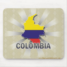 Mapa 2,0 de la bandera de Colombia Alfombrillas De Raton
