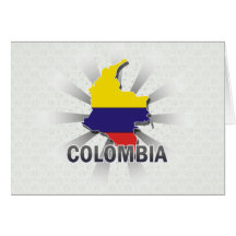 Mapa 2,0 de la bandera de Colombia Felicitaciones