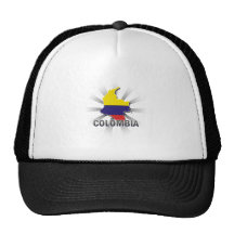 Mapa 2,0 de la bandera de Colombia Gorro De Camionero