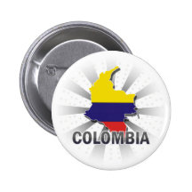 Mapa 2,0 de la bandera de Colombia Pins