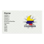 Mapa 2,0 de la bandera de Colombia Tarjeta De Visita