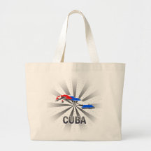 Mapa 2,0 de la bandera de Cuba Bolsas