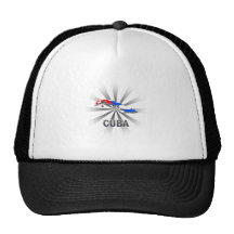 Mapa 2,0 de la bandera de Cuba Gorros
