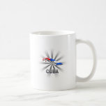 Mapa 2,0 de la bandera de Cuba Tazas De Café