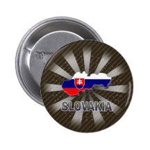 Mapa 2,0 de la bandera de Eslovaquia Pins