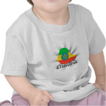 Mapa 2,0 de la bandera de Etiopía Camiseta