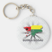 Mapa 2,0 de la bandera de Guinea-Bissau Llavero
