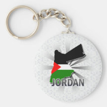 Mapa 2,0 de la bandera de Jordania Llavero