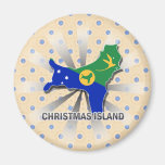 Mapa 2,0 de la bandera de la Isla de Navidad Iman De Nevera