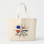 Mapa 2,0 de la bandera de la República Dominicana Bolsas De Mano