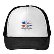 Mapa 2,0 de la bandera de la República Dominicana Gorras