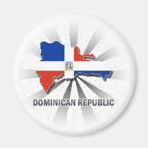 Mapa 2,0 de la bandera de la República Dominicana Iman De Frigorífico