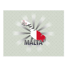 Mapa 2,0 de la bandera de Malta Postal