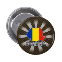 Mapa 2,0 de la bandera de Rumania Pins