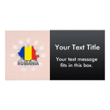 Mapa 2,0 de la bandera de Rumania Tarjeta Personal