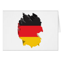 mapa 3D de Alemania Felicitación