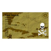 Mapa #5 de Edward England Tarjeta De Visita