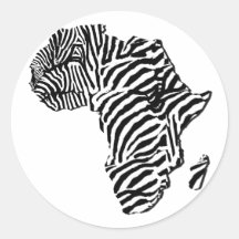 Mapa africano de África del safari del estampado d Pegatinas