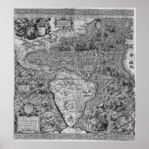 Mapa antiguo del mundo impresiones