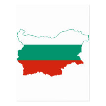 Mapa BG de la bandera de Bulgaria Postales