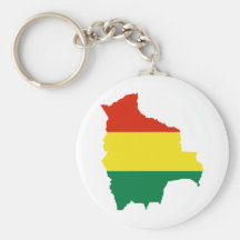 Mapa BO de la bandera de Bolivia Llavero