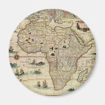 Mapa de África de los 1660's del vintage de Willem Imán Para Frigorifico