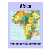 Mapa de África Postal