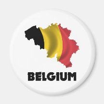 Mapa de Bélgica Imán De Frigorífico