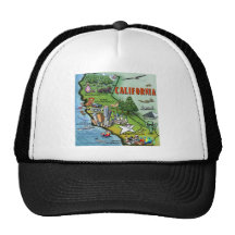 Mapa de California Gorros