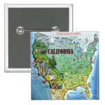 Mapa de California los E.E.U.U. Pin