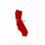 MAPA DE CALIFORNIA TARJETAS POSTALES