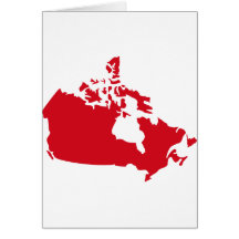 Mapa de Canadá Tarjeton